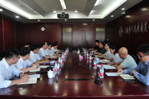 祁彦主任接待上海知识产权法院院长席建林一行